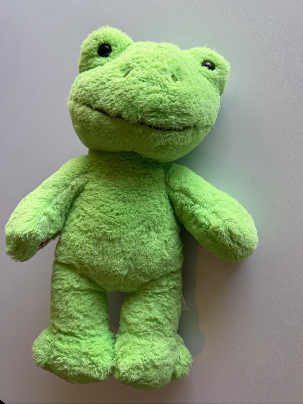 Build-A-Bear Bright Lime Green Frog Plush